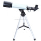 F36050 Portable Professional High Definition High Times Espace Astronomical Telescope Spotting Scope with Aluminum Alloy Tripod(Silver)