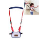 Children Basket Type Back Pull Pattern Harnesses Leashes Toddler Safety Adjustable Harness Baby Walking Assistant(Dark Blue)