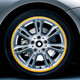 15 inch Wheel Hub Reflective Sticker for Luxury Car(Yellow)