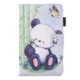 For Galaxy Tab E 9.6 / T560 Lovely Cartoon Panda Pattern Horizontal Flip Leather Case with Holder & Card Slots & Pen Slot
