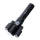 KS-738 USB Charging Waterproof T6+XPE Zoomable LED Flashlight with 4-Modes