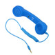 3.5mm Plug Mic Retro Telephone Anti-radiation Cell Phone Handset Receiver(Blue)