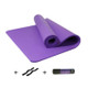 Purple Men and Women Beginners Home Non-slip Yoga Mat with Straps & Tutorial & Net Bag, Size:1850 x 900 x 10mm