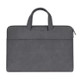 ST06 Waterproof PU Leather Zipper Hidden Portable Strap One-shoulder Handbag for 15.6 inch Laptops, with Suitcase Belt (Dark Gray)