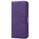 For Huawei P30 Pro Solid Color Horizontal Flip Protective Case with Holder & Card Slots & Wallet & Photo Frame & Lanyard(Purple)