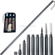 Outdoor Multi-function Portable Foldable Aluminium Alloy Alpenstocks Poles, Length : 110CM(Grey)