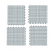 4 PCS Non-slip Shower Mat Bathroom Square PVC Bathmats for Kitchen and Toilet, Size: 30CM x 30CM(Grey)