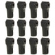 12 PCS 6.0mm Black ABS Display Hook / Security Lock Hook