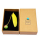 Feather Glass Ball Pendant Bookmark School Stationery Office Supplies(Yellow)
