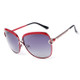 HDCRAFTER E016 Retro Fashion Ultraviolet-proof Polarized Sunglasses for Women(Red)