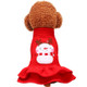 Christmas Cute Snowman Pet Dress Dog Clothes(M)