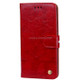 For Huawei P10 Lite Business Style Oil Wax Texture Horizontal Flip Leather Case with Holder & Card Slots & Wallet (Red)
