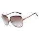 HDCRAFTER E016 Retro Fashion Ultraviolet-proof Polarized Sunglasses for Women(Brown)