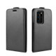 For Huawei P40 R64 Texture Single Vertical Flip PU Leather Case with Card Slots & Photo Frame(Black)