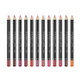Sexy Matte Lip Stick Lipliner Lip Liner Pencil Matt Nude Lipsliner Pen Set Beauty Makeup Tool Cosmetic(12-color box)