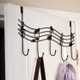 Metal Musical Notes Door Back Hanging Hooks(Black)