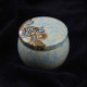 Mini Gift Jewelry Tin Box Cookie Candy Tea Storage Round Drum Tinplate Box Drawer Organizer(Style C)