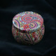 Mini Gift Jewelry Tin Box Cookie Candy Tea Storage Round Drum Tinplate Box Drawer Organizer(Style F)