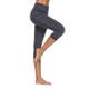 Seven Sports And Fitness Bottoming Stretch Yoga Pants Pocket (Color:Dark grey Size:XL)