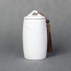 Loose Peak Pattern Stoneware Tea Cans Storage Tanks Ceramic Tea Set Tea Ceremony Accessories(White)