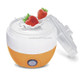 Electric Automatic Yogurt Maker Machine Yoghurt DIY Tool Kithchen Plastic Container 220V Capacity: 1L(Orange)