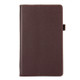 For Amazon Kindle Fire HD8 (2017) Litchi Texture Horizontal Flip Leather Case with Holder(Brown)