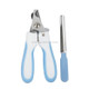 Pet Nail Clippers and Polisher Set, Size: Large (Blue)