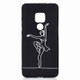 For Huawei Mate 20 Shockproof Stick Figure Pattern Soft TPU Protective Case(Ballet Girl)