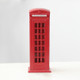 Retro Tin Alloy Telephone Booth Postbox Piggy Bank Decoration(Telephone Booth )