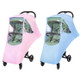 Universal Raincoat for Stroller Waterproof Odorless Ventilation Rain Cover for Strollers(Pink)