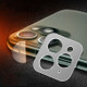Rear Camera Lens Protection Ring Cover + Rear Camera Lens Protective Film Set for iPhone 11 Pro / 11 Pro Max(Silver)