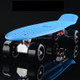 Shining Fish Plate Scooter Single Tilt Four Wheel Skateboard with 72mm Wheel(Black Blue)
