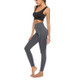 Sports And Fitness Yoga Seamless Stretch Leggings (Color:Light Grey Size:L)