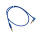 AV01 3.5mm Male to Male Elbow Audio Cable, Length: 50cm(Blue)