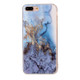 For iPhone 8 Plus & 7 Plus Blue Marble Pattern Soft TPU Protective Case