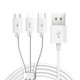 TOTUDESIGN Glory Series 3 In 1 5V 2.4A Multi-function Charging Data Cable, Length : 1.2m