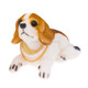Universal Car Truck Lucky Beagle Dog Doll Shake Head Ornament Vehicle Decor Toy Piggy Bank, with Double Sided Tape
