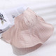 Ladies Foldable Portable Breathable Empty Top Hat Outdoor Sun Beach Hat(Skin pink)