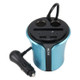 HSC-108D Car Cup Charger 3.1A Cup Type Car Charger Dual USB Ports Car 12V-24V Charger with Card Socket