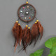 2 PCS Creative Hand-Woven Crafts Dream Catcher Home Car Wall Hanging Decoration(Deep Coffee )