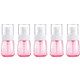 5 PCS Travel Plastic Bottles Leak Proof Portable Travel Accessories Small Bottles Containers, 30ml(Pink)