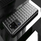 For Galaxy S20 Plus Non-Slip Classic Woven Pattern Breathable TPU Case(Black)