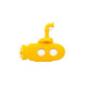 20 PCS Book Clip PP Material  Reuse  Repeatedly Reading Submarine Bookmarks(Yellow)