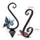 1 Pair Metal Bookends Home Office School Book Craft Creative Vintage Butterfly Decoration(Black)