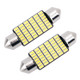 2 PCS 39mm DC12V / 1.2W / 6000K / 80LM 42LEDs SMD-3014 Car License Plate Light / Dome Light, with Decoder