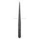 JF-S12 Anti-static Carbon Fiber Straight Tip Tweezers(Black)