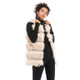 Woolen Vest Warm And Loose Long Coat (Color:Apricot Size:M)