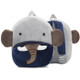 Kids 3D Animal Velvet Backpacks Children Cartoon Kindergarten Toys Gifts School Bags(Elephant)