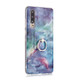 For Huawei P30 Coloured Drawing Pattern IMD Workmanship Soft TPU Protective Case With Holder(Blue Sky)