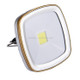 3W Rechargeable White Light Camping Light, 270 LM Solar Panel Outdoor Emergency Light with Handle, DC 5V(Gold)